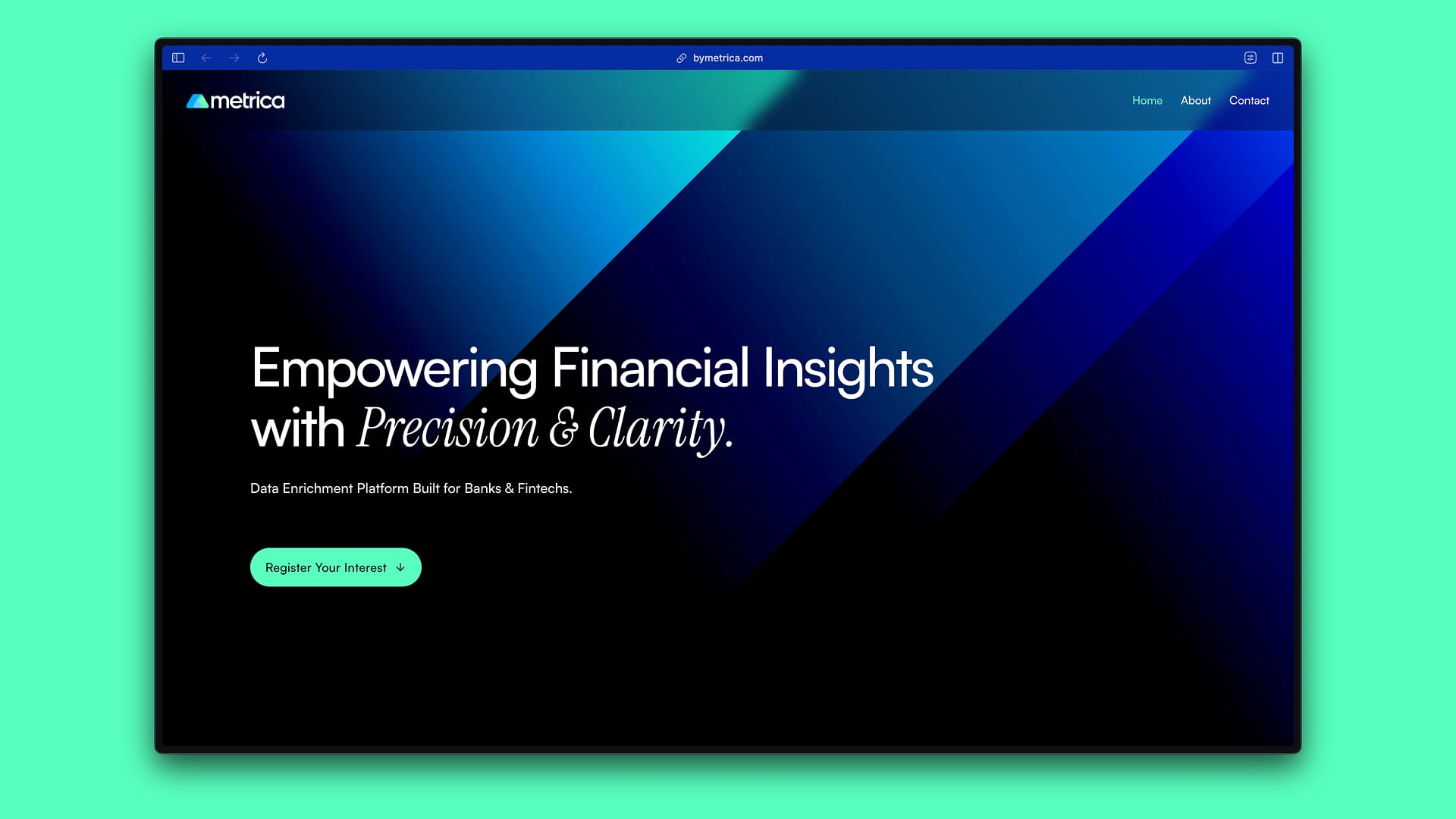 Fintech Service Landing Page